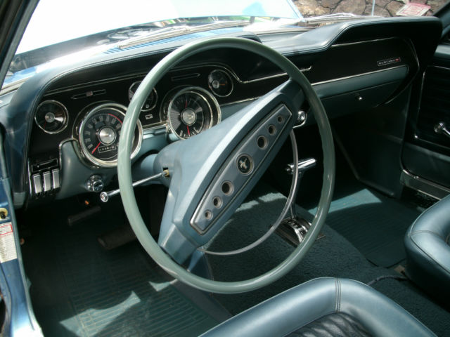 1968 Blue Ford Mustang Coupe
