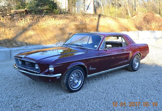 1968 MUSTANG COUPE MATCHING CORRECT CAR ORIGINAL METAL BEAUTIFUL ROYAL ...