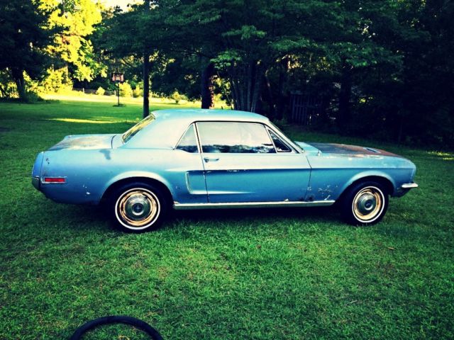 1968 Blue Ford Mustang Coupe