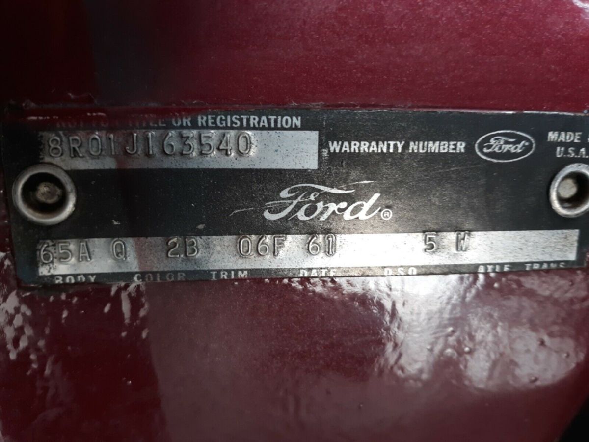 1968 Red Ford Mustang Coupe