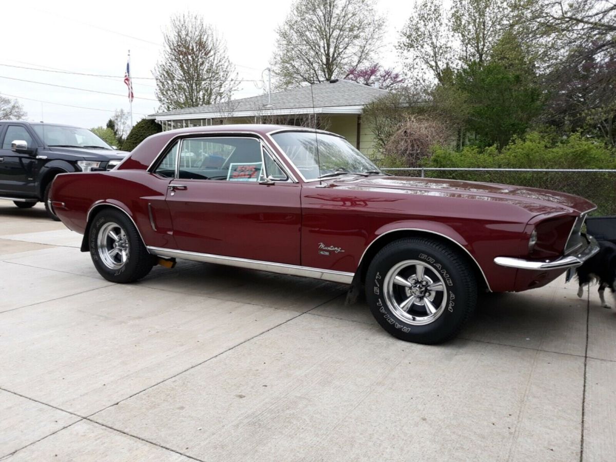 1968 Red Ford Mustang Coupe
