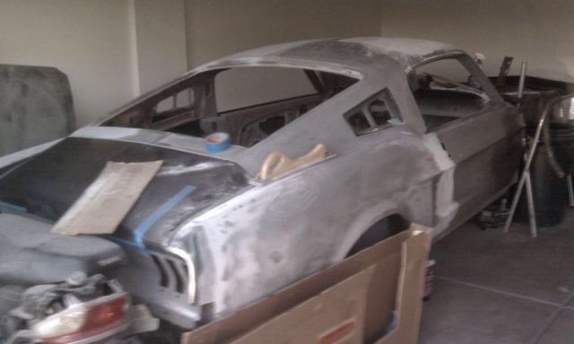 1968 White Ford Mustang Fastback