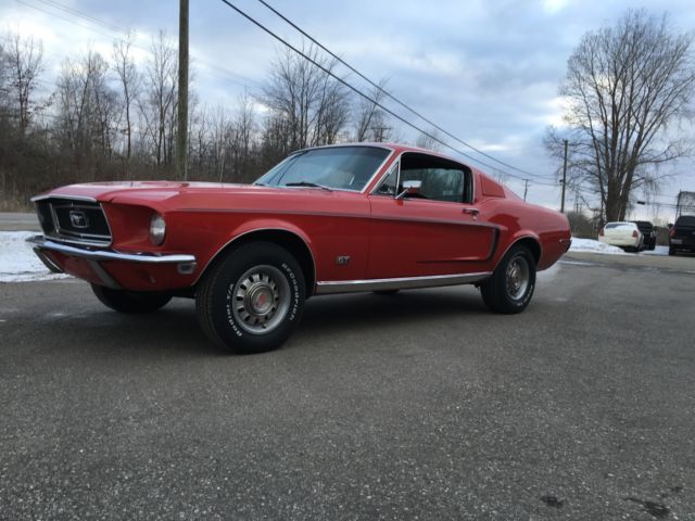 1968 RED Ford Mustang