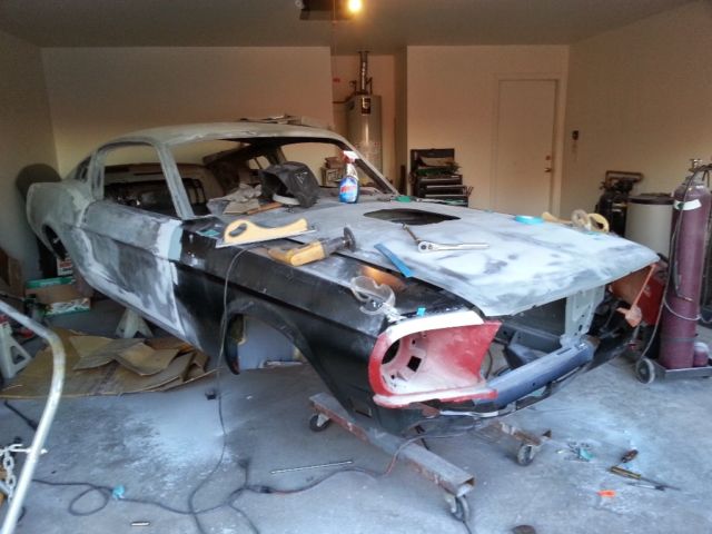 1968 White Ford Mustang Fastback