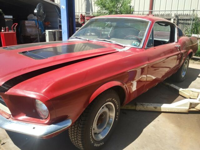 1968 Red Ford Mustang Fastback