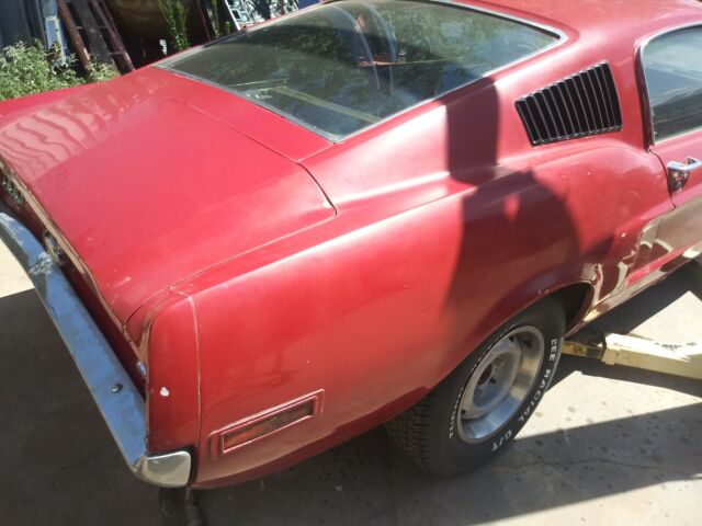 1968 Red Ford Mustang Fastback