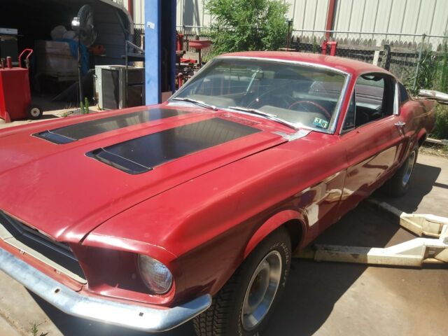 1968 Red Ford Mustang Fastback