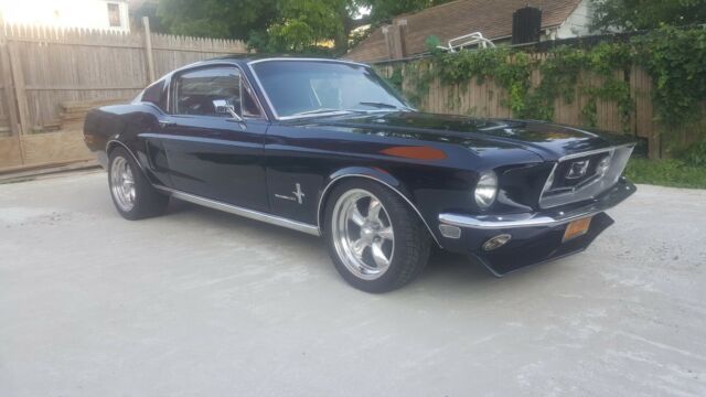 1968 Black Ford Mustang Fastback