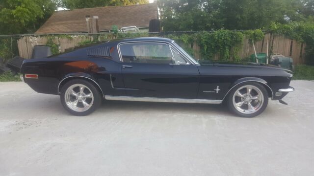 1968 Black Ford Mustang Fastback