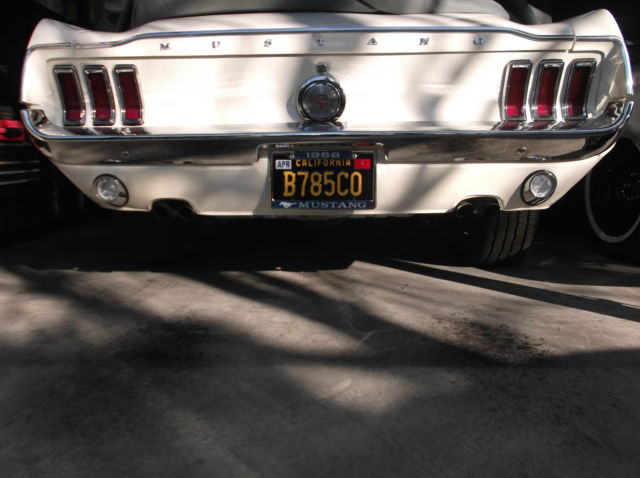 1968 WIMBLEDON WHITE Ford Mustang FASTBACK