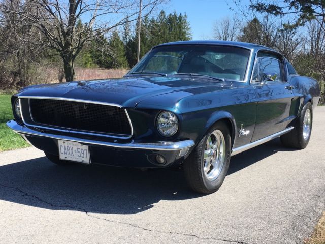 1968 Blue Ford Mustang Fastback