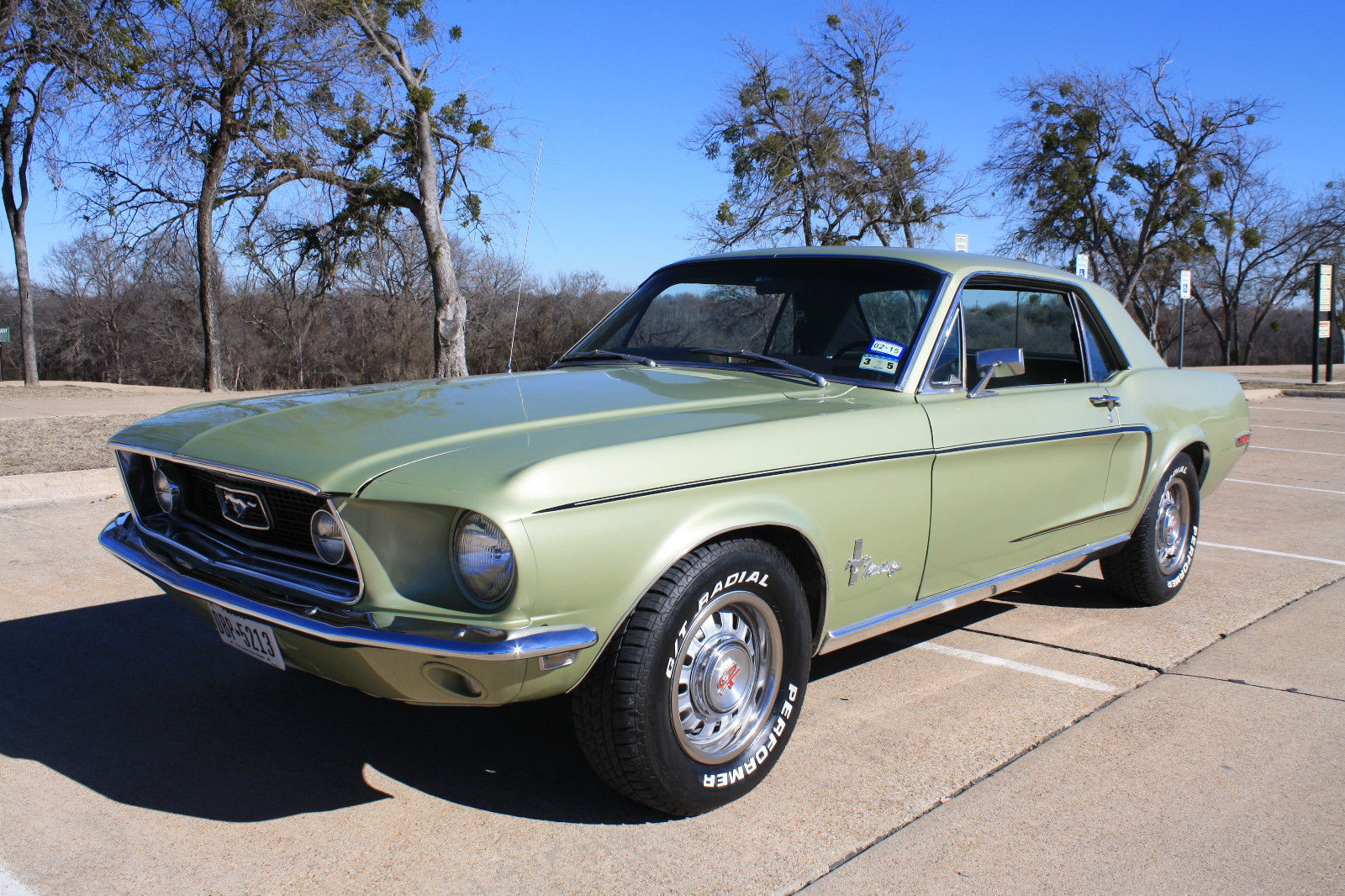 1968 Lime Gold Ford Mustang Coupe