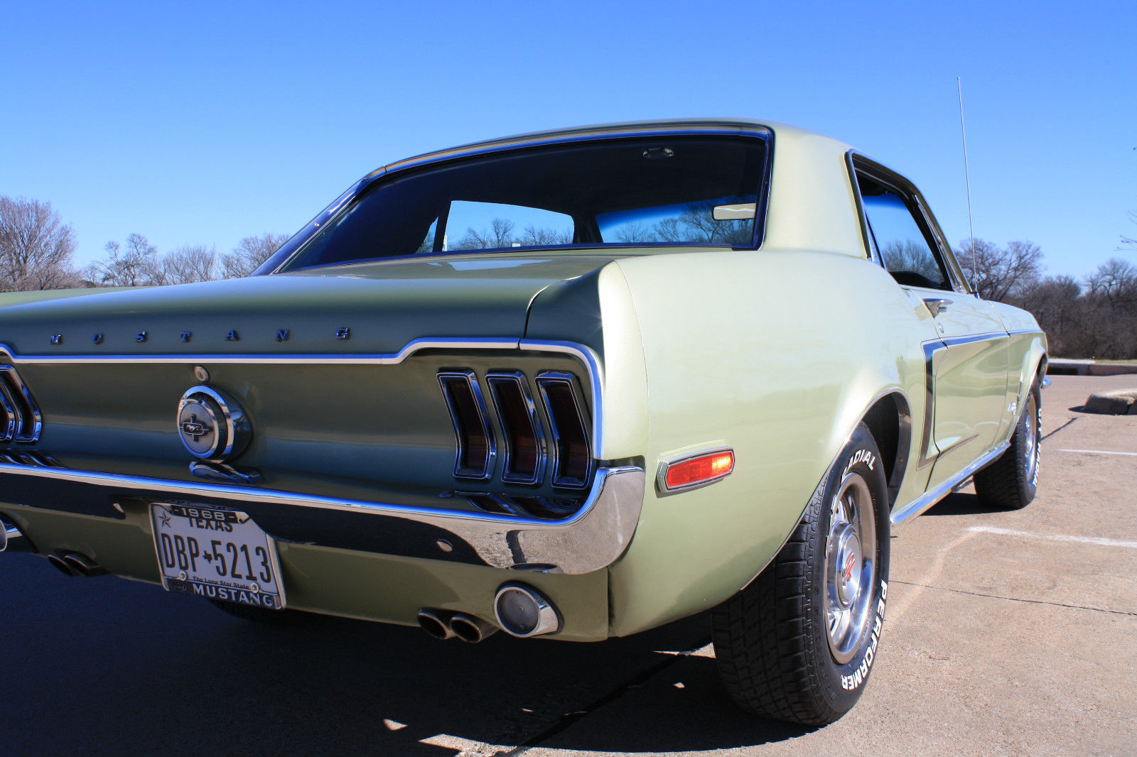 1968 Lime Gold Ford Mustang Coupe
