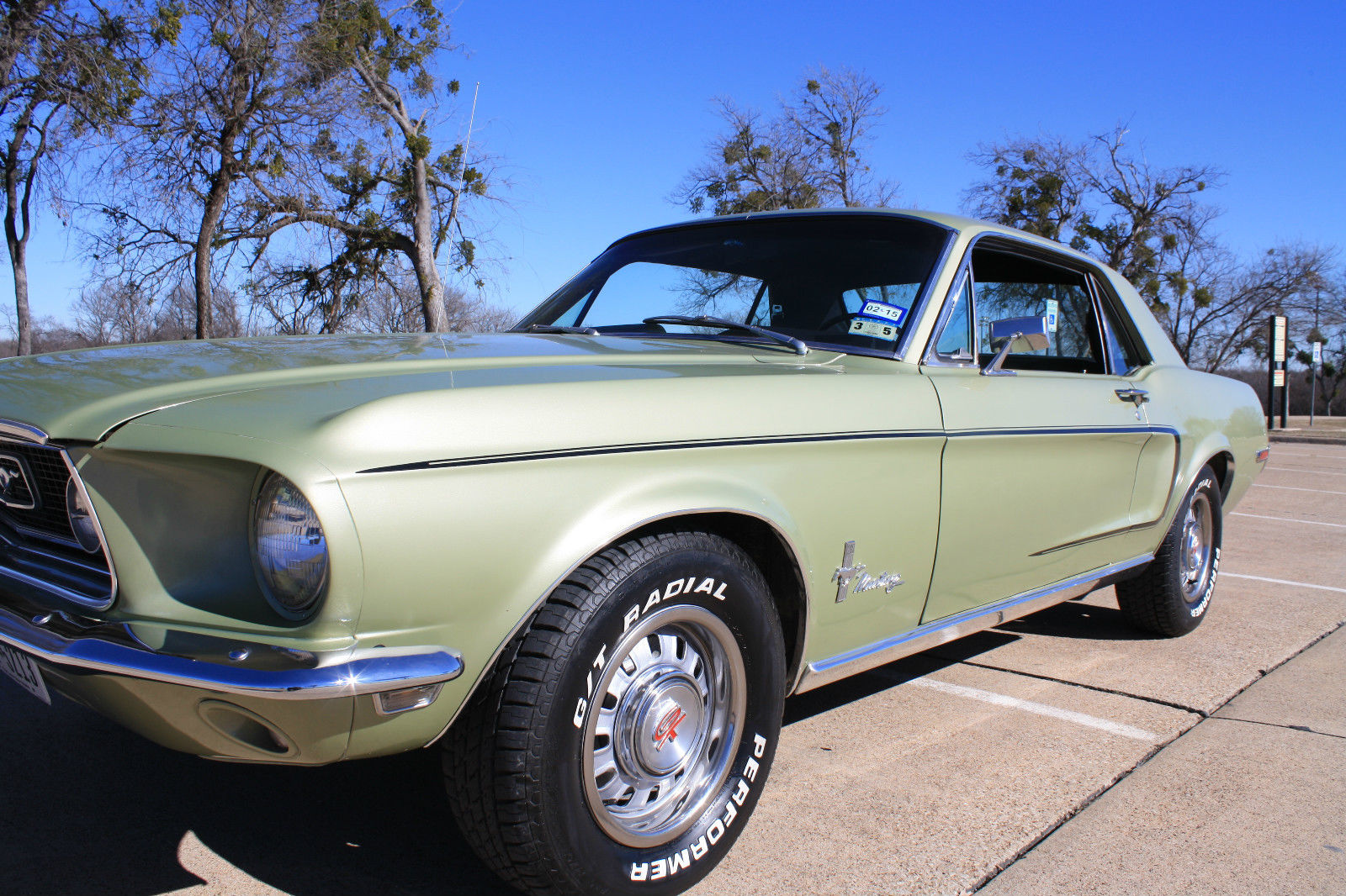 1968 Lime Gold Ford Mustang Coupe