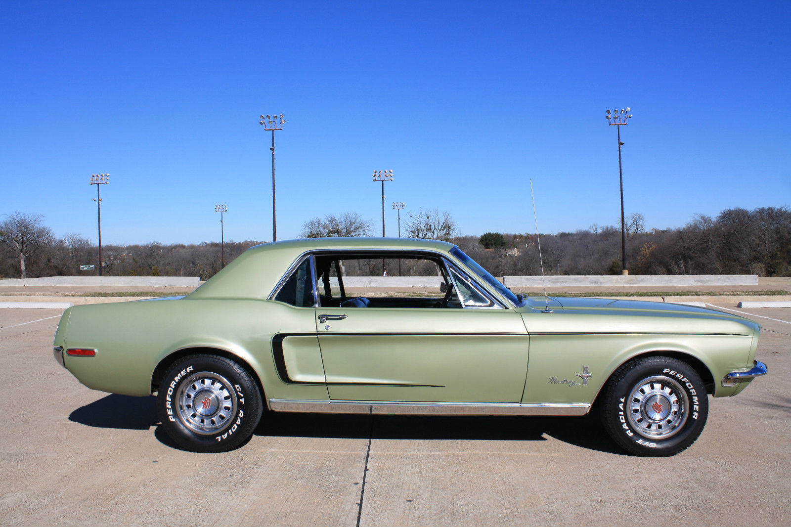 1968 Lime Gold Ford Mustang Coupe