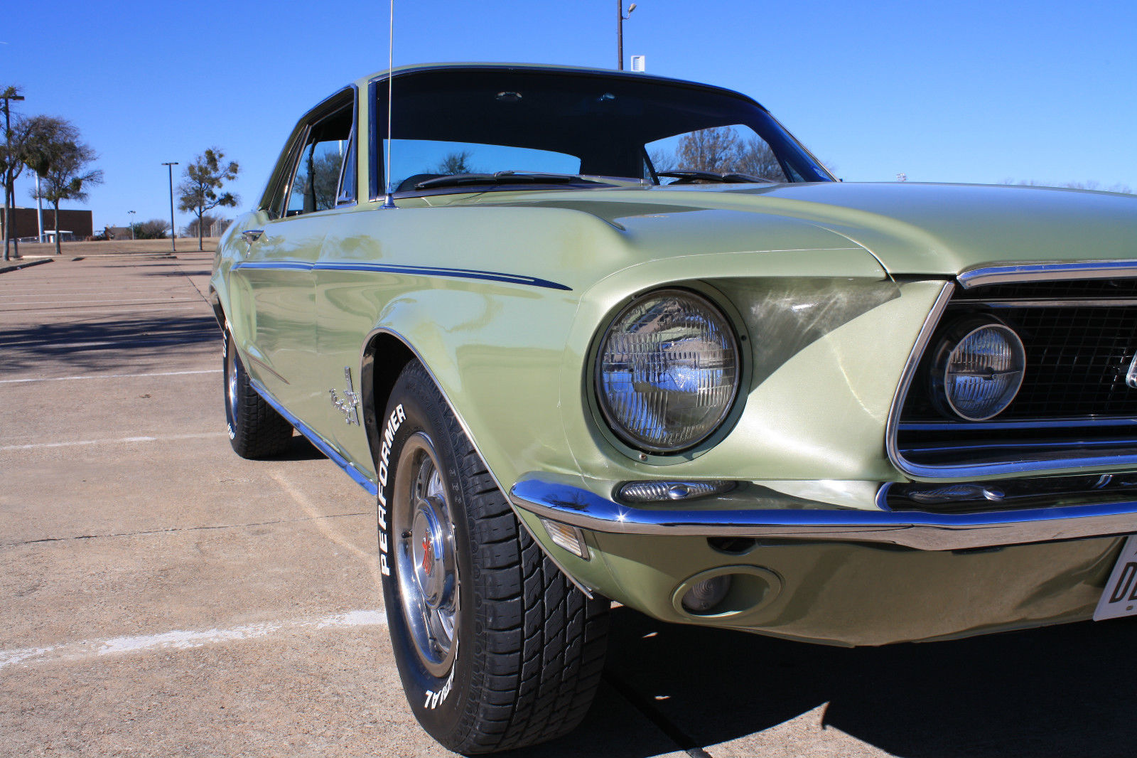 1968 Lime Gold Ford Mustang Coupe