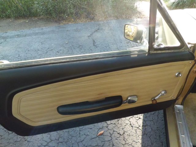 1968 flat gold Ford Mustang Coupe