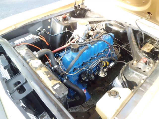 1968 flat gold Ford Mustang Coupe