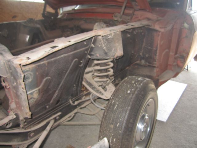 1968 lime gold Ford Mustang