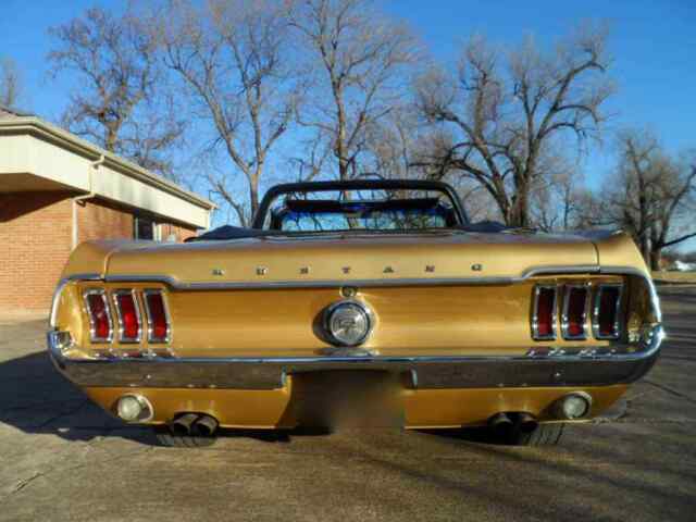 1968 Gold Ford Mustang Convertible