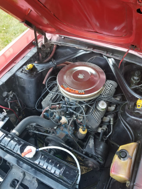 1968 Red Ford Mustang Convertible
