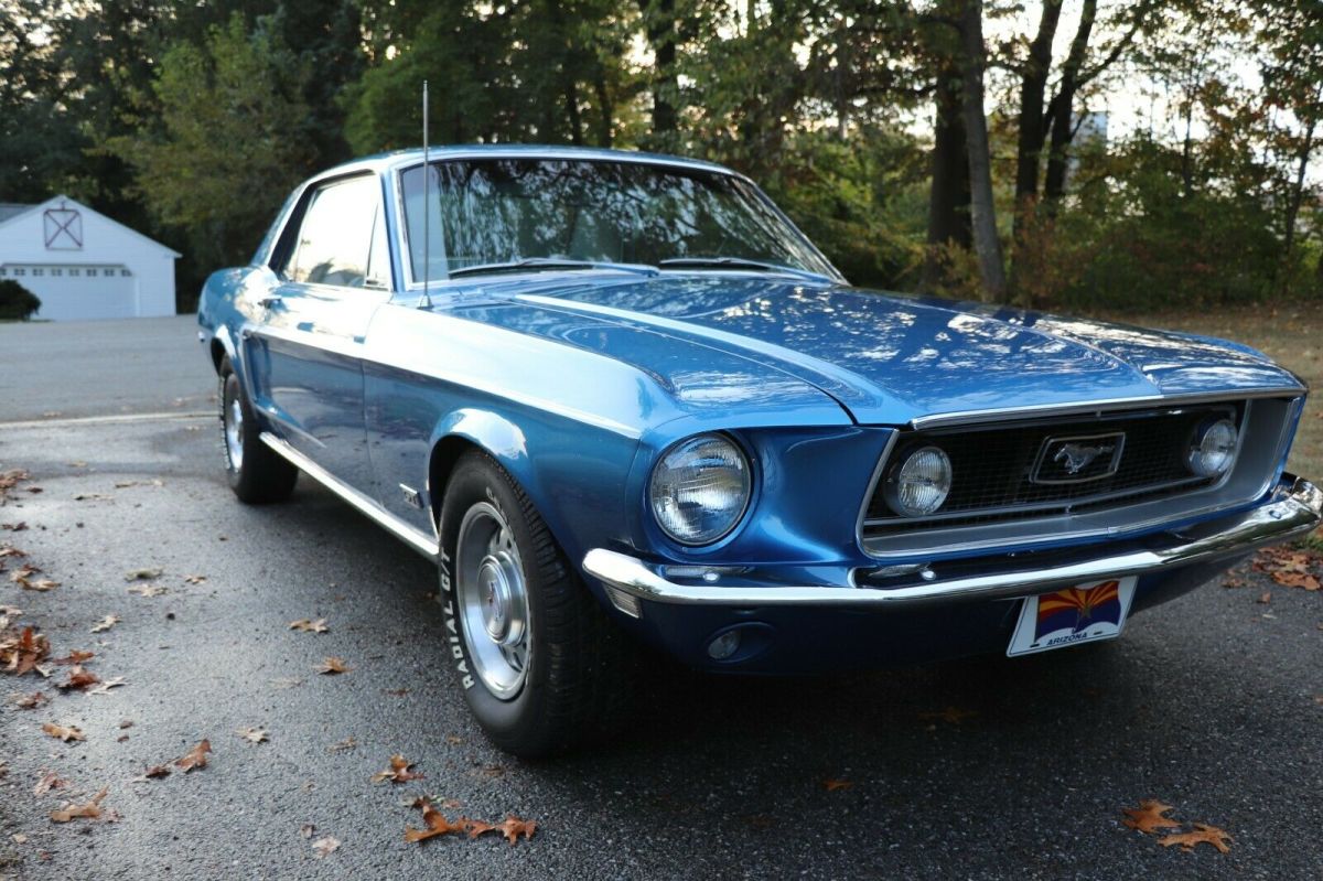 1968 Acapulco Blue Ford Mustang