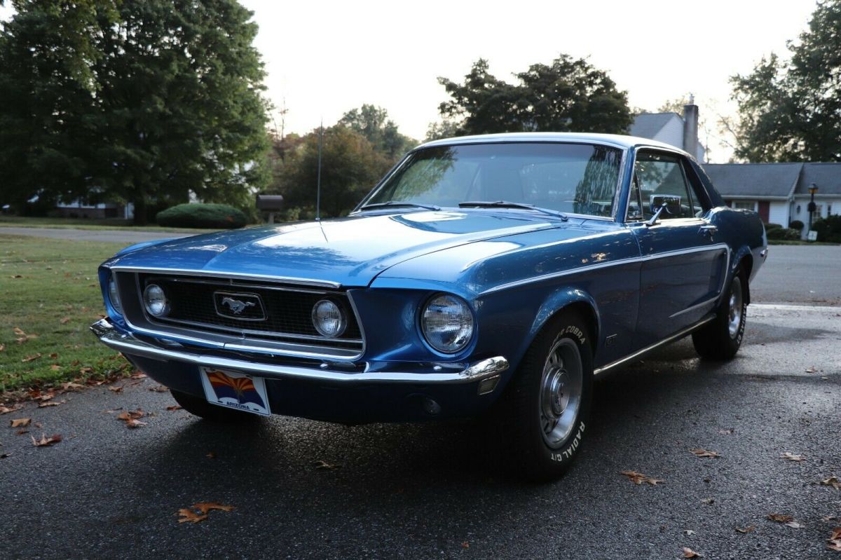 1968 Acapulco Blue Ford Mustang