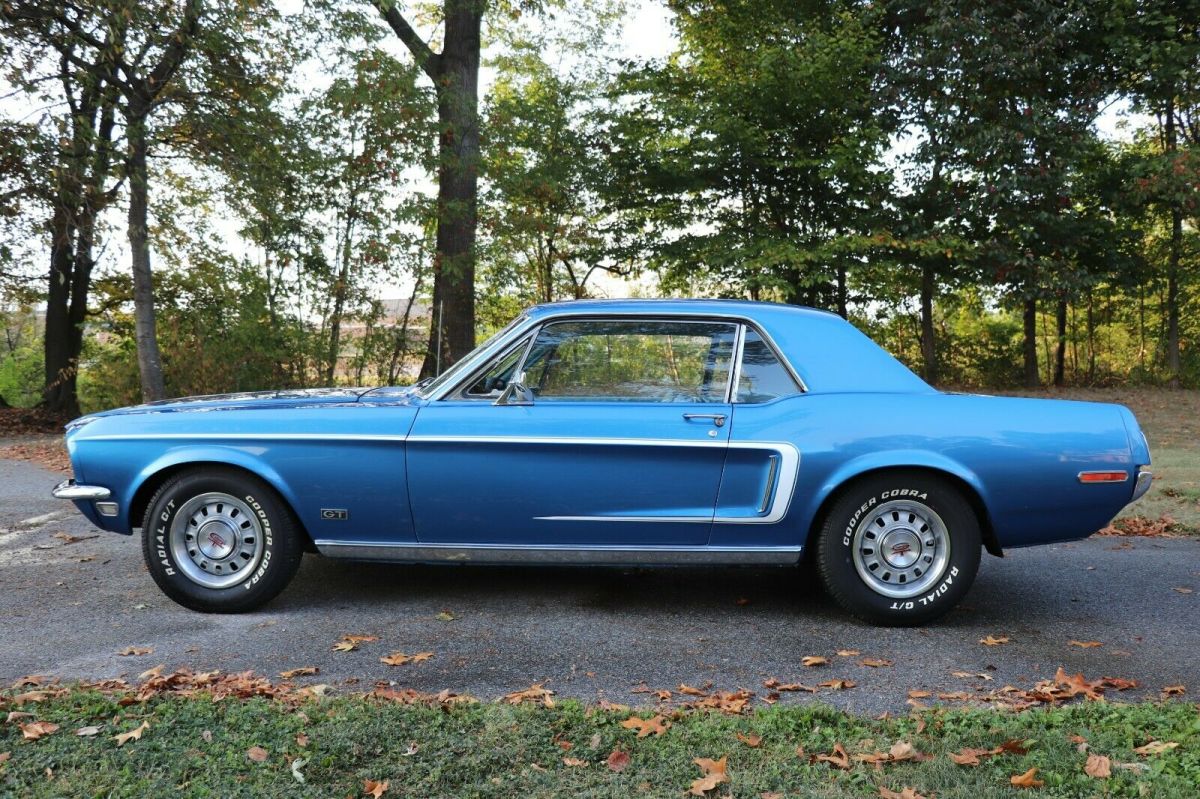 1968 Acapulco Blue Ford Mustang