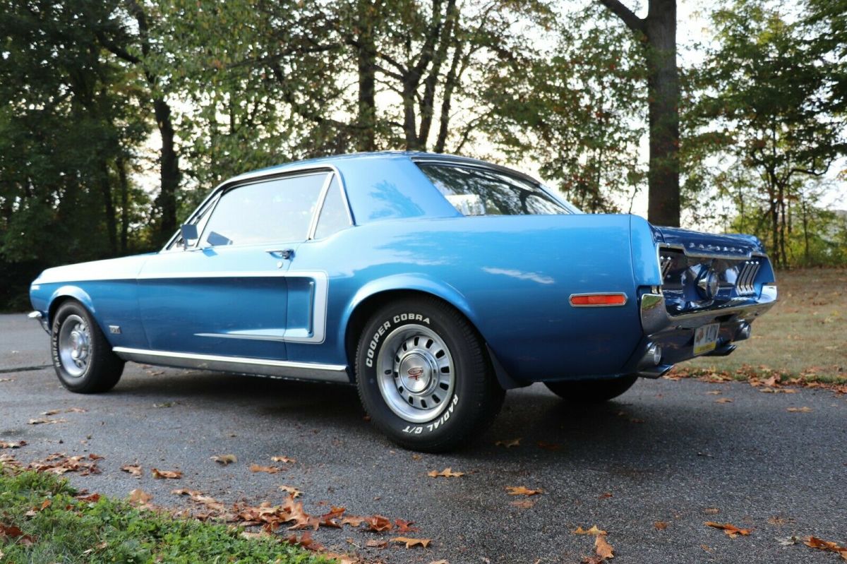 1968 Acapulco Blue Ford Mustang
