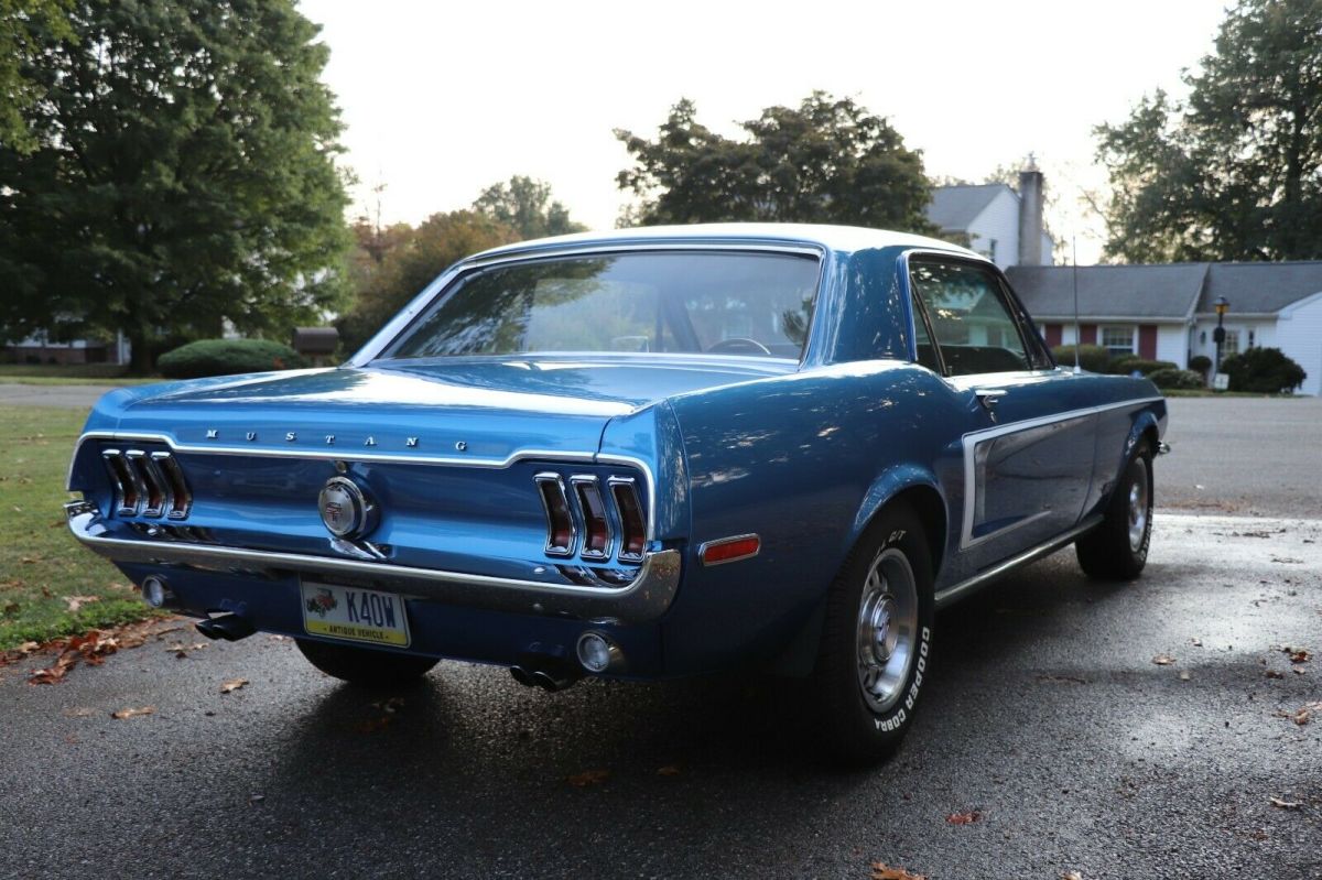 1968 Acapulco Blue Ford Mustang