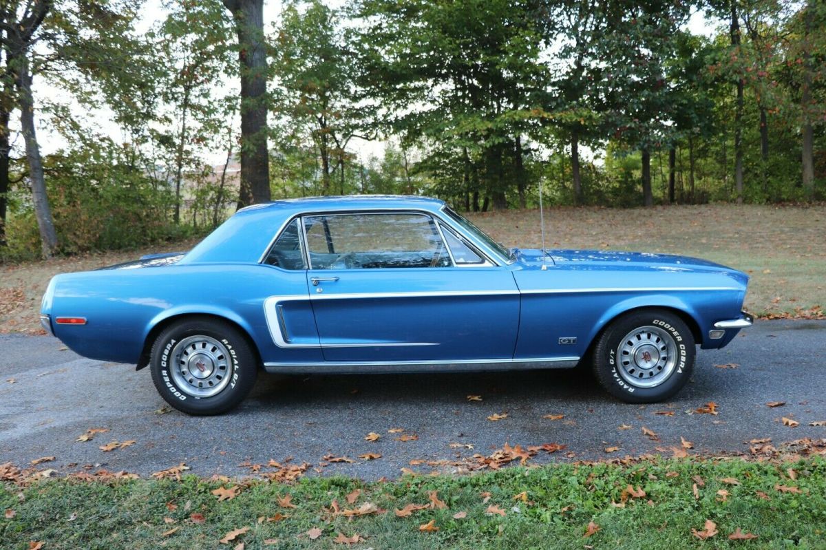 1968 Acapulco Blue Ford Mustang