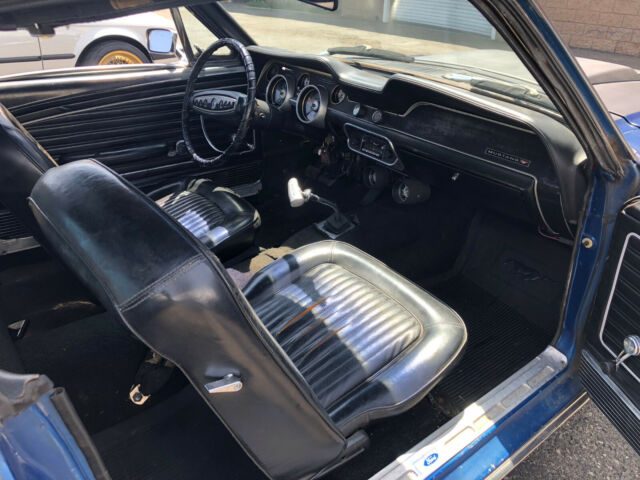 1968 Blue Ford Mustang Fastback