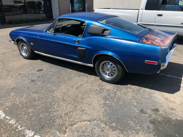 1968 Blue Ford Mustang Fastback