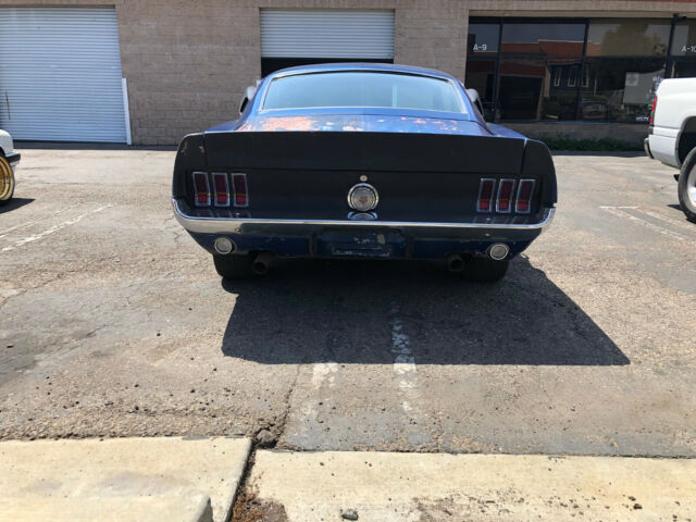 1968 Blue Ford Mustang Fastback