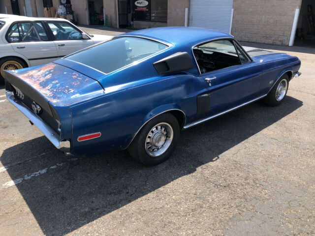 1968 Blue Ford Mustang Fastback