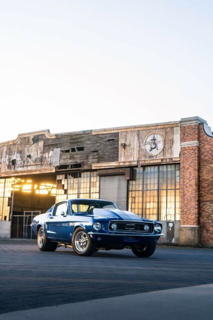 1968 Blue Ford Mustang