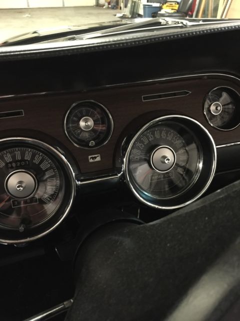 1968 Black Ford Mustang Convertible