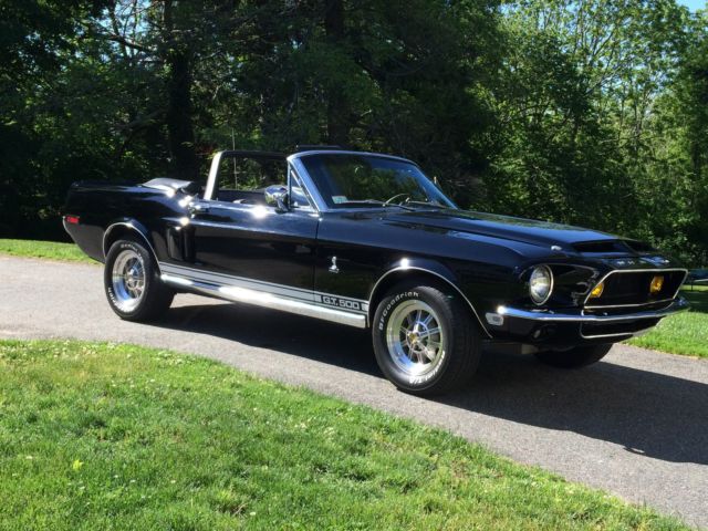 1968 Black Ford Mustang Convertible