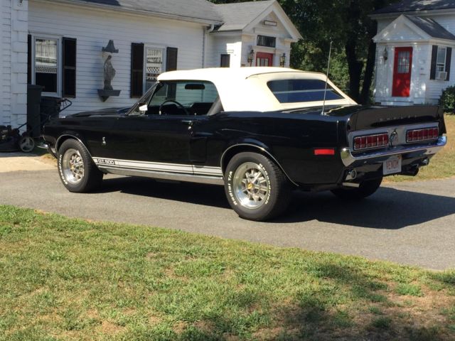 1968 Black Ford Mustang Convertible