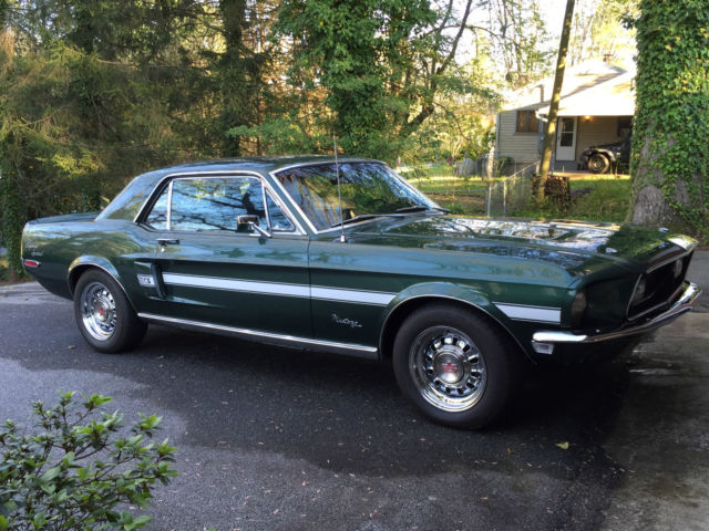 1968 Highland Green Ford Mustang Coupe