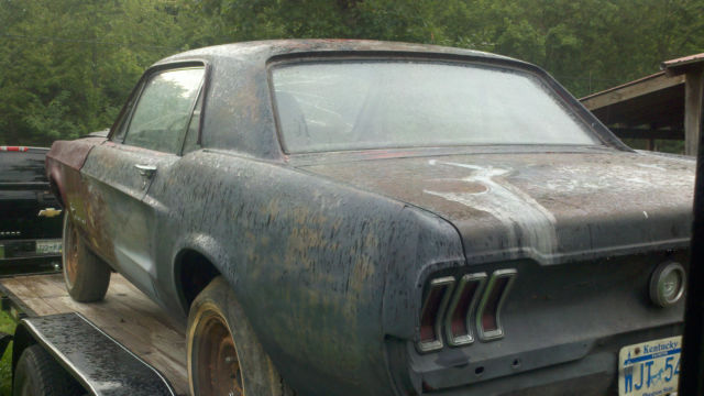 1968 Burgundy Ford Mustang Coupe