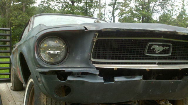 1968 Burgundy Ford Mustang Coupe
