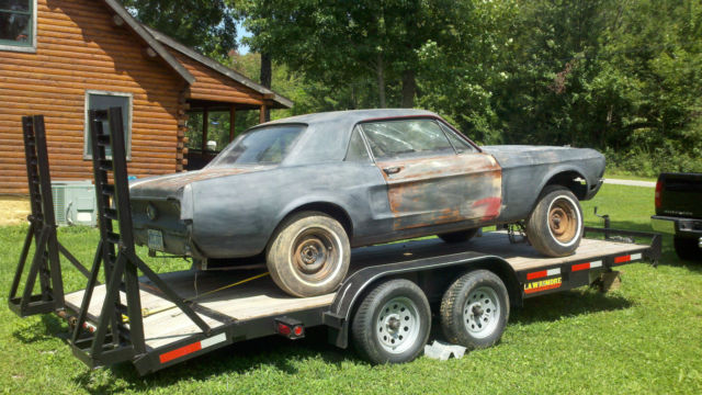 1968 Burgundy Ford Mustang Coupe