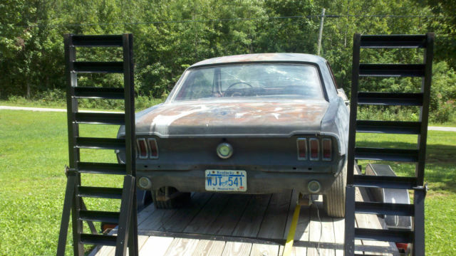 1968 Burgundy Ford Mustang Coupe