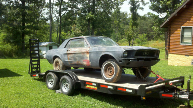 1968 Burgundy Ford Mustang Coupe