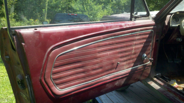 1968 Burgundy Ford Mustang Coupe