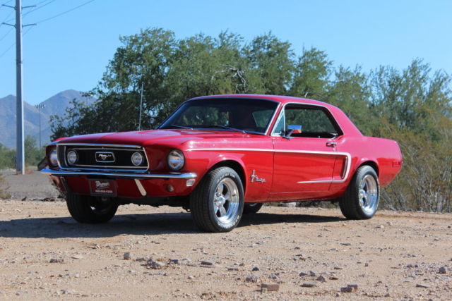 1968 Red Ford Mustang Coupe