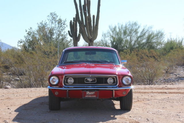 1968 Red Ford Mustang Coupe