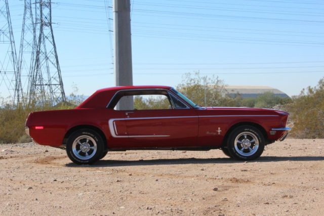 1968 Red Ford Mustang Coupe