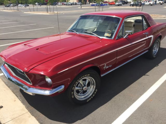 1968 Red Ford Mustang Coupe